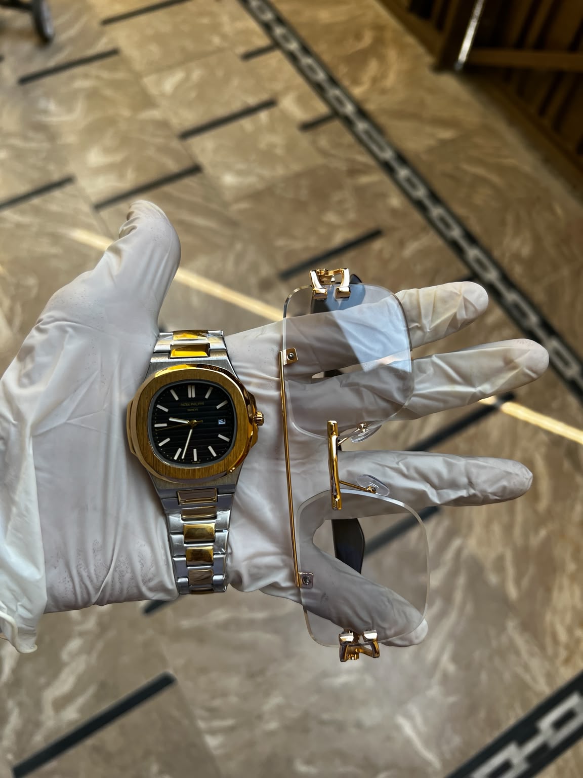 Luxury Combo – Cheetah Glasses & Premium Watch